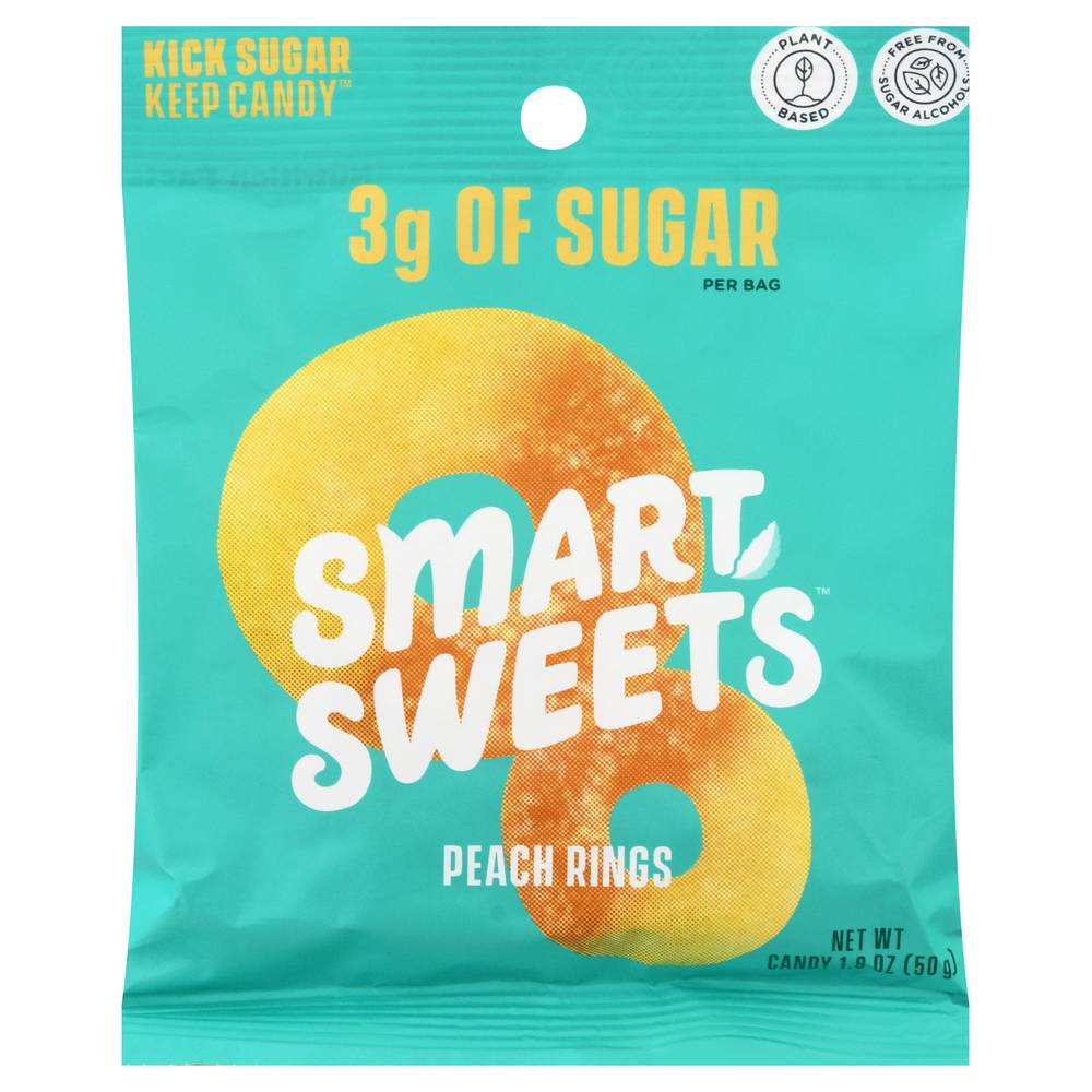 SmartSweets Peach Rings Candy (1.8 oz)