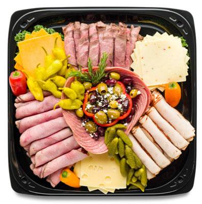 Tray Classic Meat & Cheese Square 16In