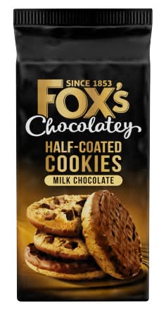 Fox's Fabulous Half-Coated Milk Chocolate Cookies (175g)