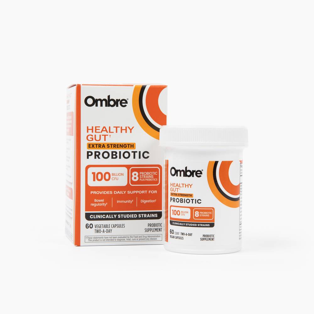 Ombre Healthy Gut+ Probiotic Supplements (60 ct)