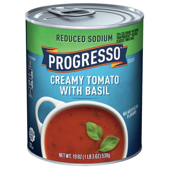 Progresso Reduced Sodium Creamy Tomato With Basil Soup