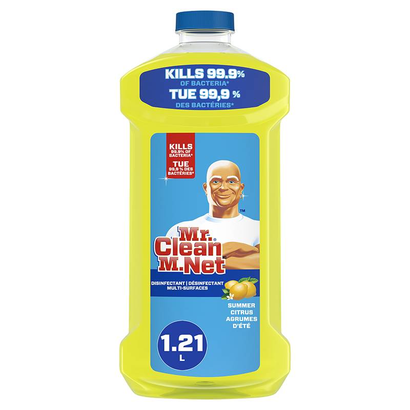 Mr. Clean Mr. Net Antibacterial Cleaner With, Summer Citrus (1.21 L)