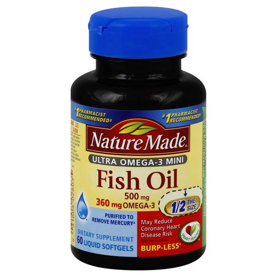 Nature Made Ultra Omega 3 Mini Fish Oil Liquid Softgels Delivery