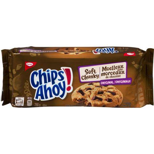 Chips ahoy! biscuits originaux moelleux avec morceaux de chocolat (290 g) - soft chunky original cookies (290 g)