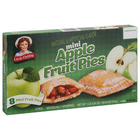 Little Debbie Natural and Artifical Flavor Mini Apple Fruit Pies (8 ct)
