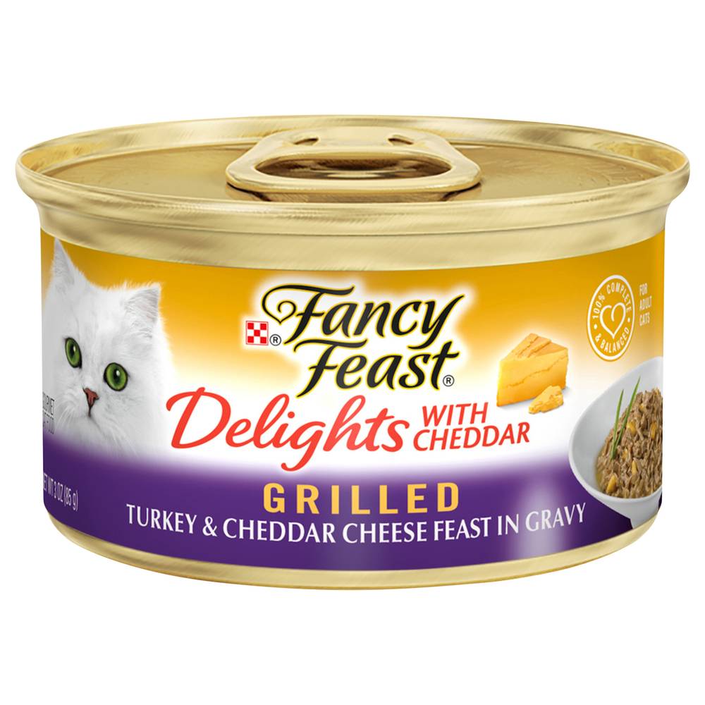 Purina Fancy Feast Grilled Turkey & Cheddar Wet Cat Food (3 oz)