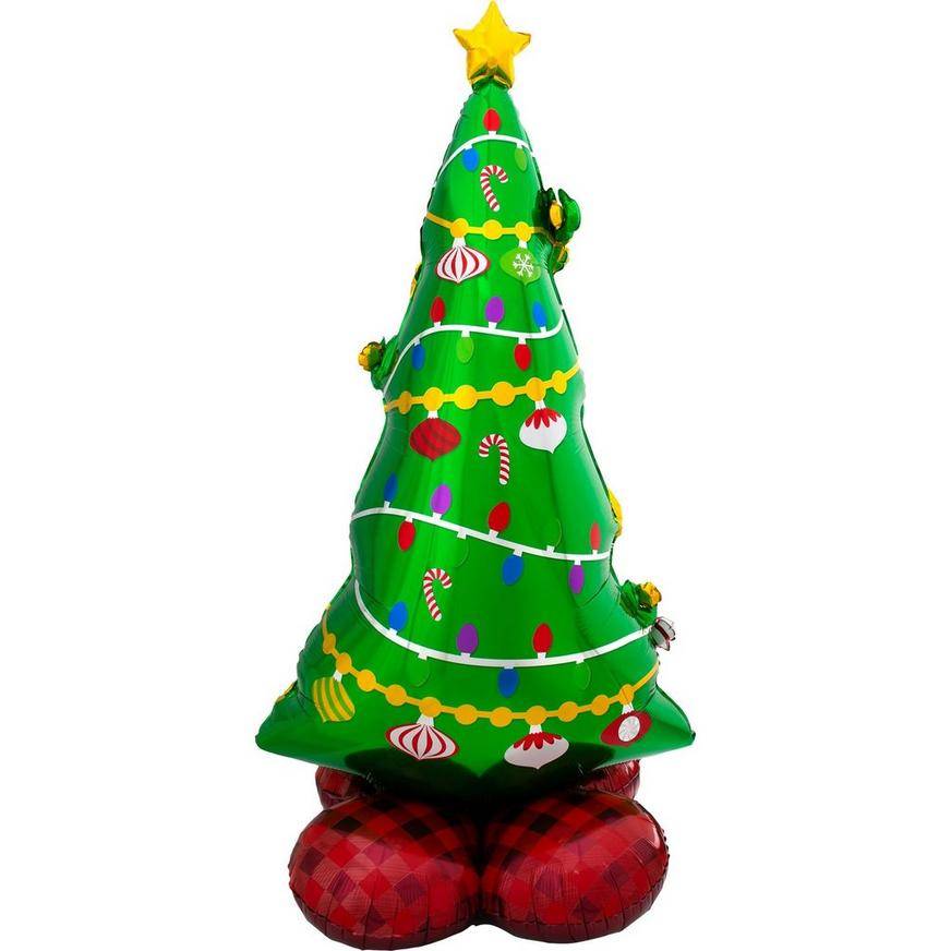 Uninflated AirLoonz Christmas Tree Balloon, 59in