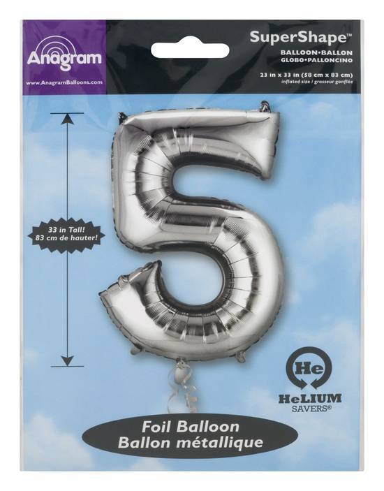 Anagram Uninflated 33'' Super Shape No. 5 Balloon