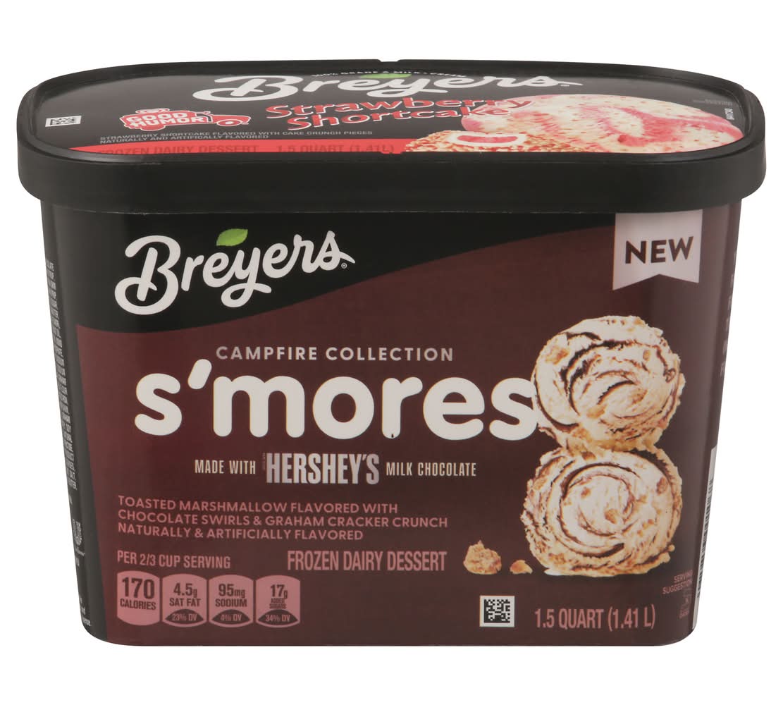 Breyers S'mores Frozen Dairy Dessert, S'mores (1.5 qt)