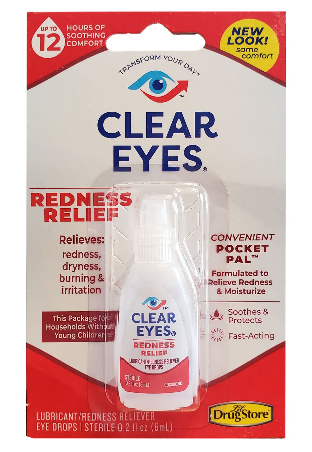 Clear Eyes Redness Relief Eye Drops (0.2 fl oz)