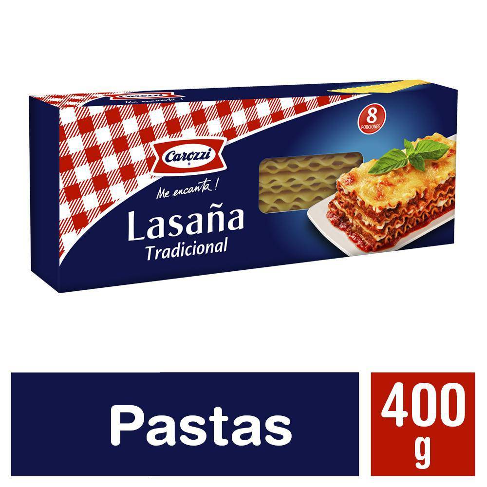 Carozzi lasaña tradicional (caja 400 g)