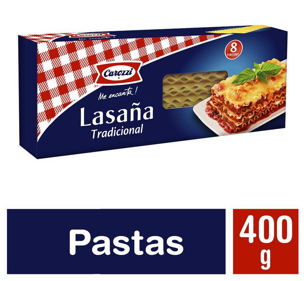 Carozzi · Lasaña tradicional (400 g)