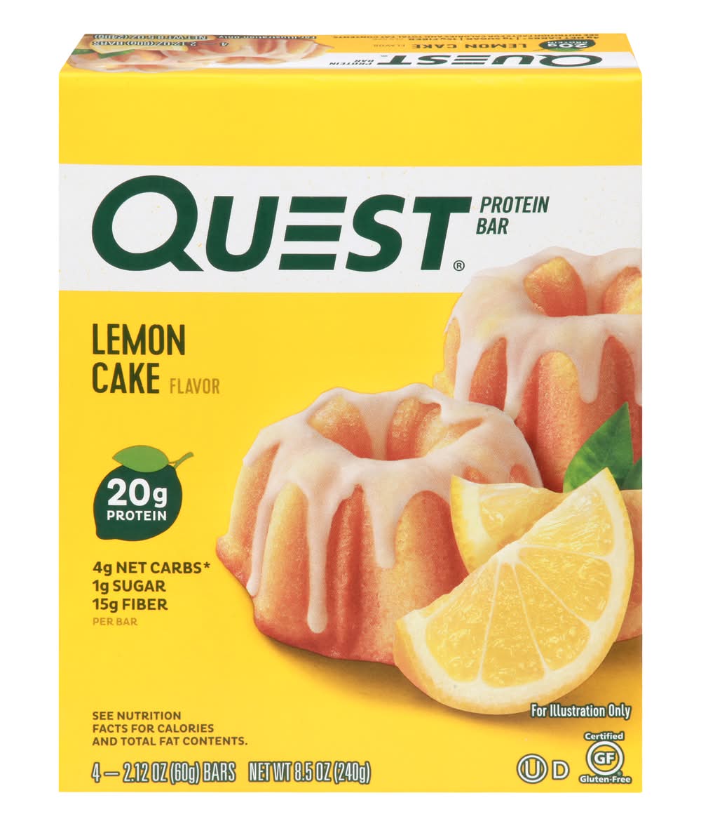 Quest Lemon Cake Flavor Protein Bar (8.5 oz)