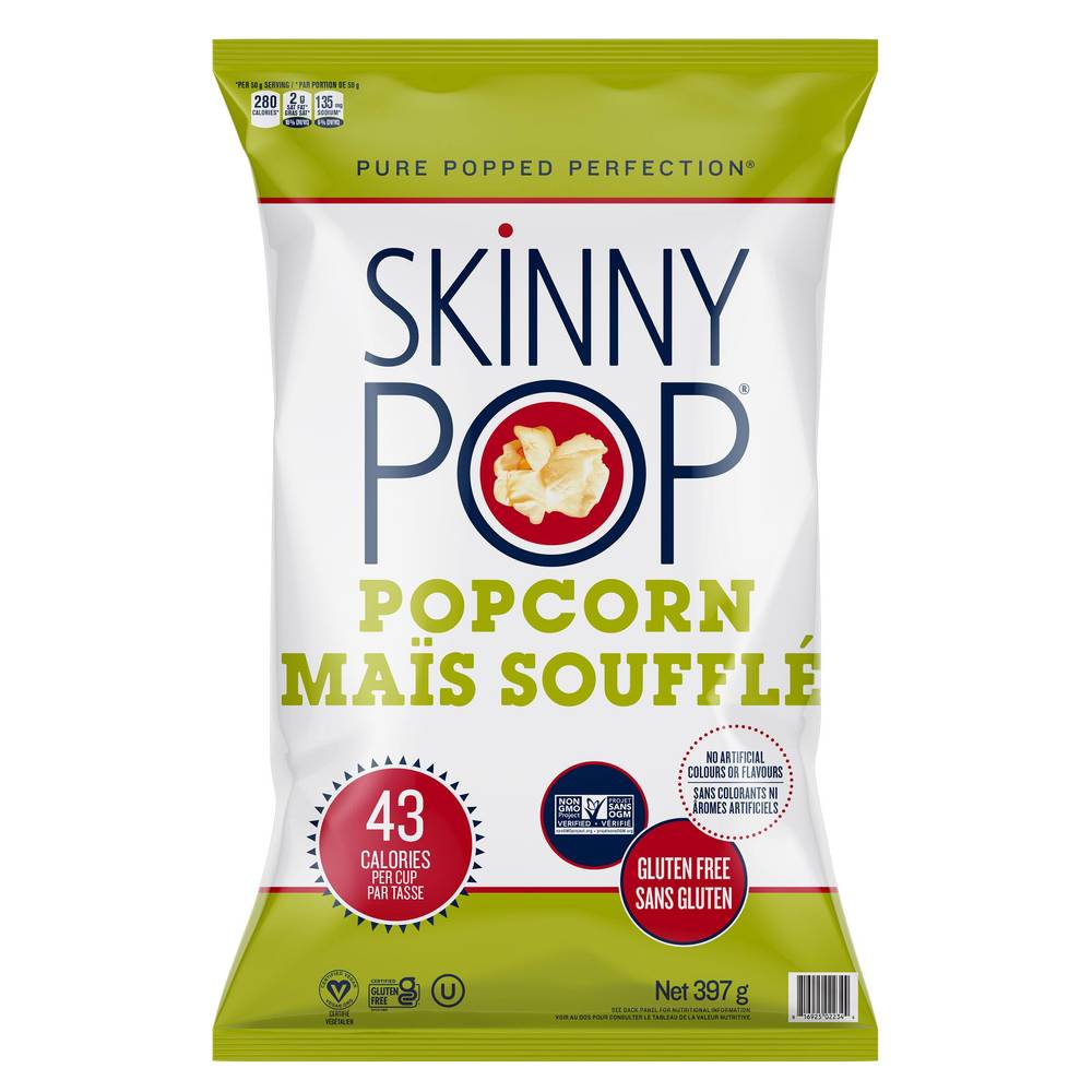 Skinny Pop Maïs soufflé (397 g) - Popcorn (397 g)