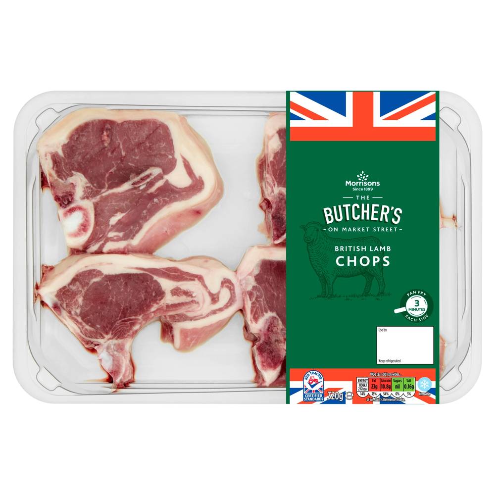 Morrisons The Butchers on Market Street British Lamb Chops (320g)