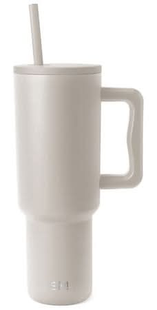 Simple Modern Trek Stainless Steel Lidded Tumbler, Almond Birch