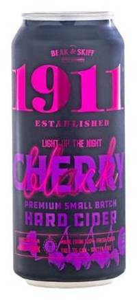 1911 Established Black Cherry Light Up the Night Premium Small Batch Hard Cider (4 x 16 fl oz)