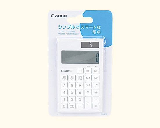 【文具】NLキヤノン電卓12桁ホワイト