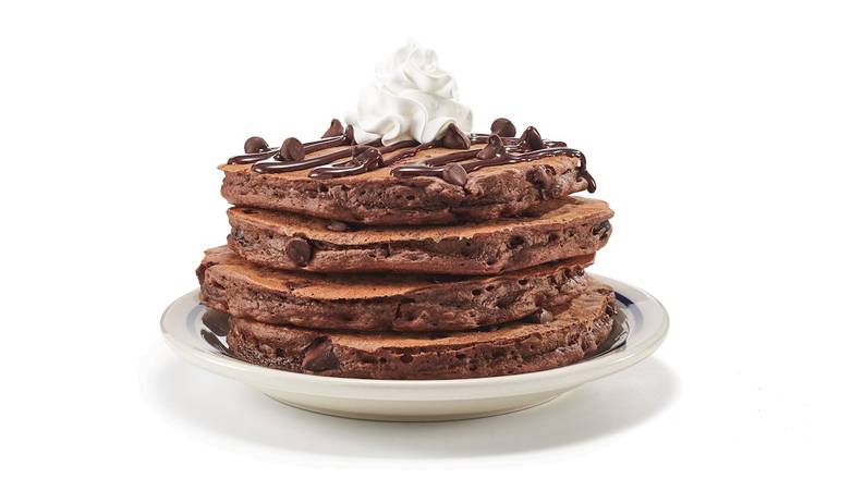 Chocolate Chocolate Chip Pancakes