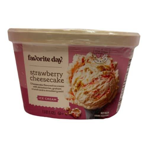 Favorite Day Cheesecake Ice Cream, Strawberry (1.5 qt)