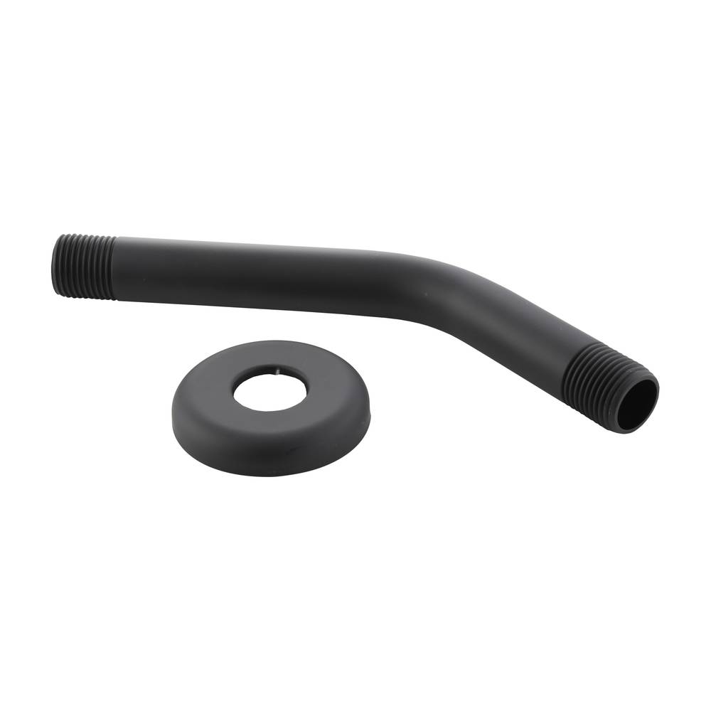 Danco Matte Black 8-in Bathtub/Shower Arm and Flange (0.68-in-ID) | 11095