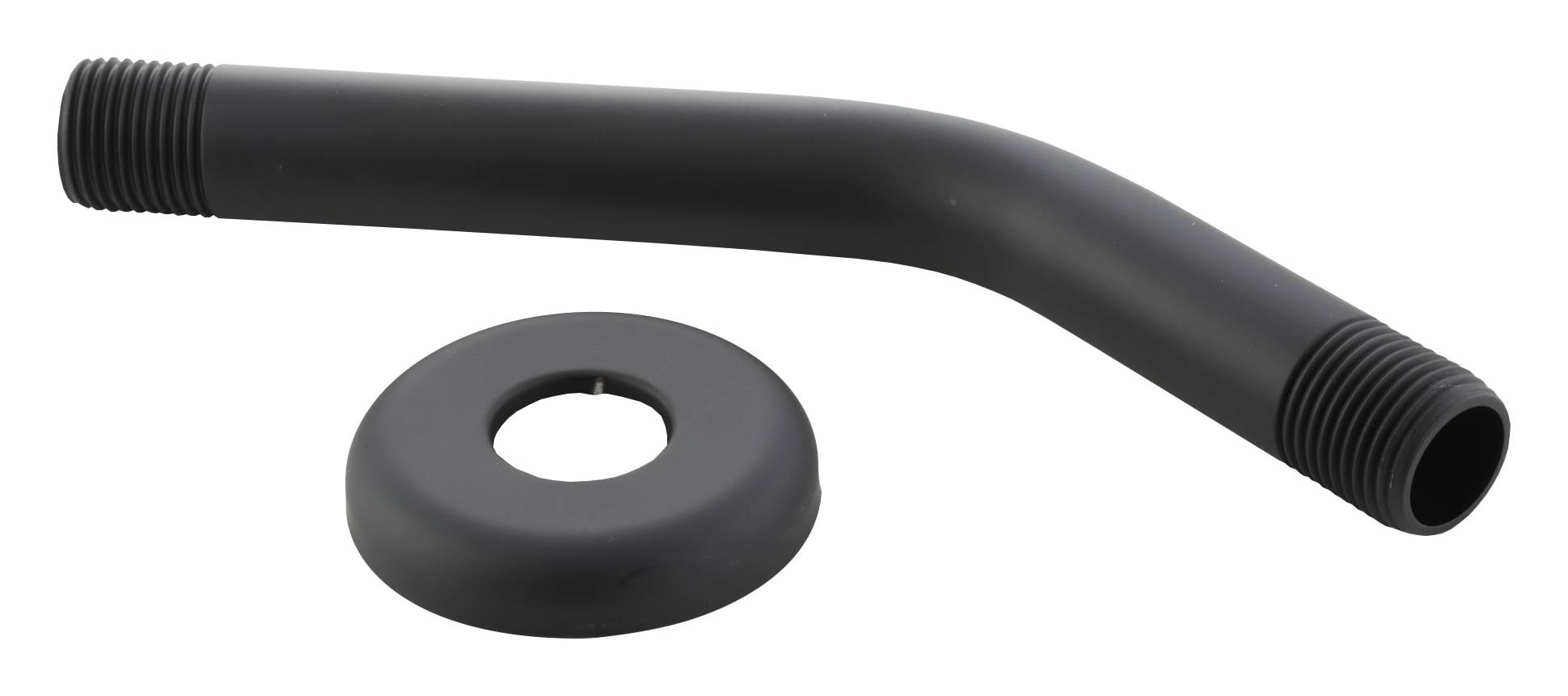 Danco Matte Black 8-in Bathtub/Shower Arm and Flange (0.68-in-ID) | 11095