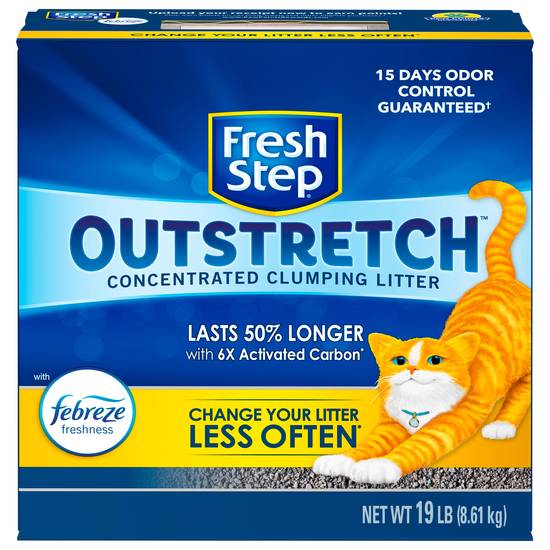 Fresh Step Outstretch Febreze Concentrated Clumping Litter