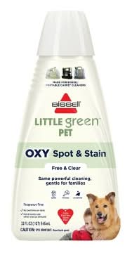 Bissell Little Green Pet Oxy Free and Clear for Portable Carpet Cleaners - 32oz