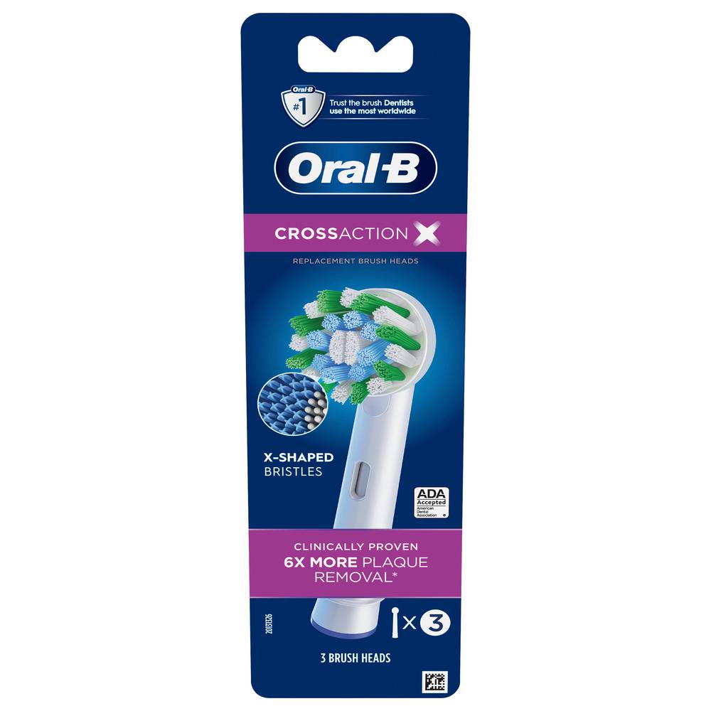 Oral-B Crossaction Replacement Brush Heads (3 ct)