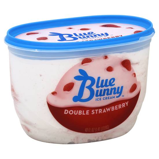 Blue Bunny Double Strawberry Swirl Frozen Dairy Dessert