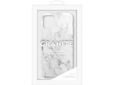 Argento MVMT Granite Phone Case for iPhone 12/12 Pro, White Marble (IC7686MB12PWHA)