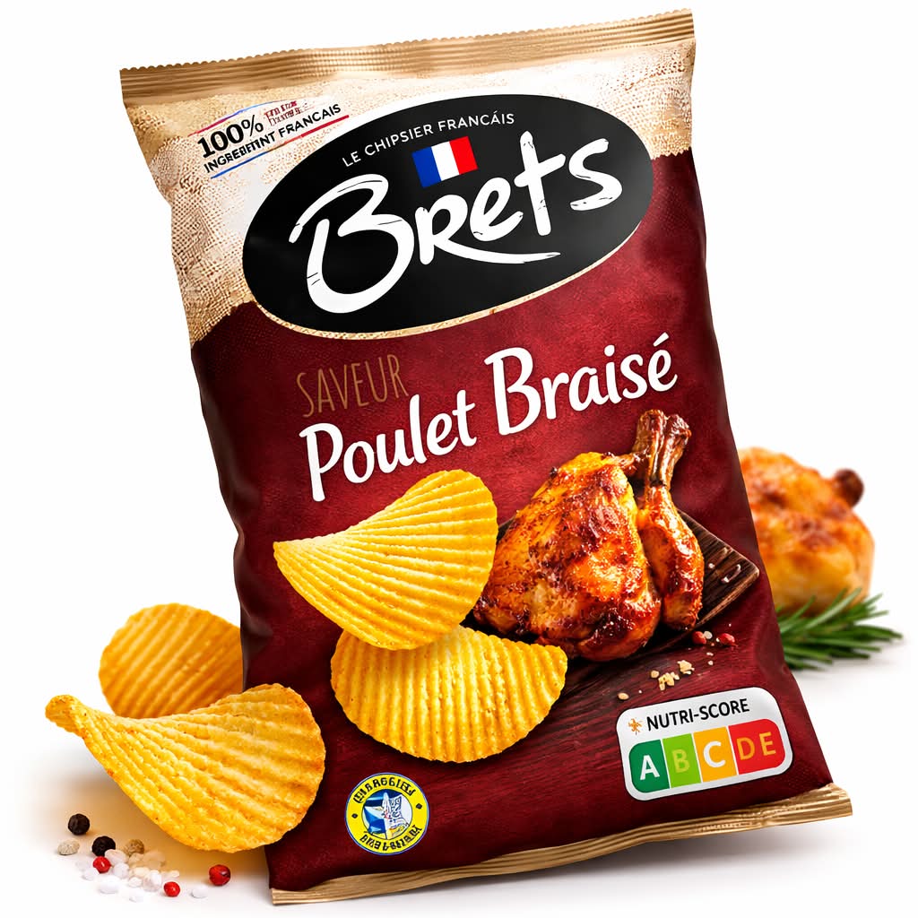 Chips Brets Poulet Braisé 125G