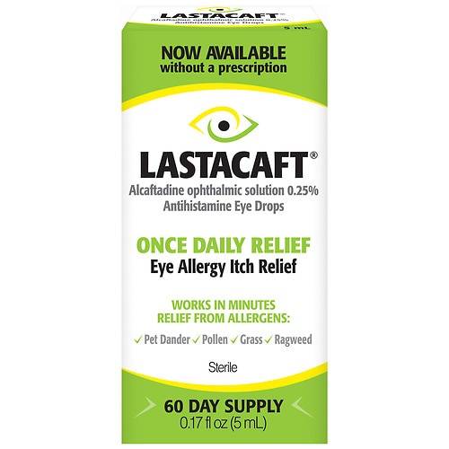 Lastacaft Eye Allergy Itch Relief Drops - 60-Day Supply 0.17 fl oz