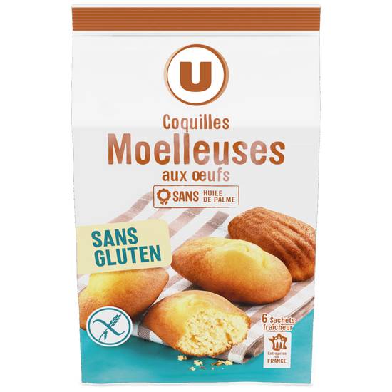 Coquilles Moelleuses U Sans grluten Produit U 180 gr