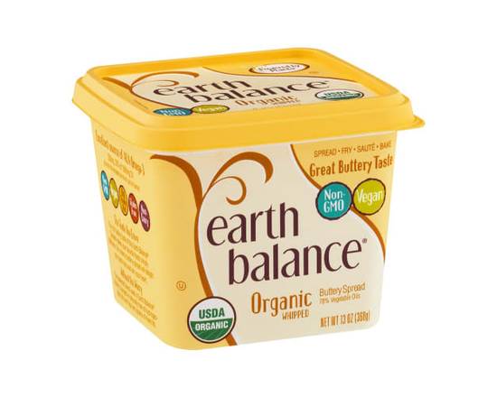 Earth Balance · Organic Vegan Whipped Buttery Oil Spread (13 oz)