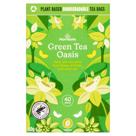 Morrisons Green Tea Oasis Bags (80 g)