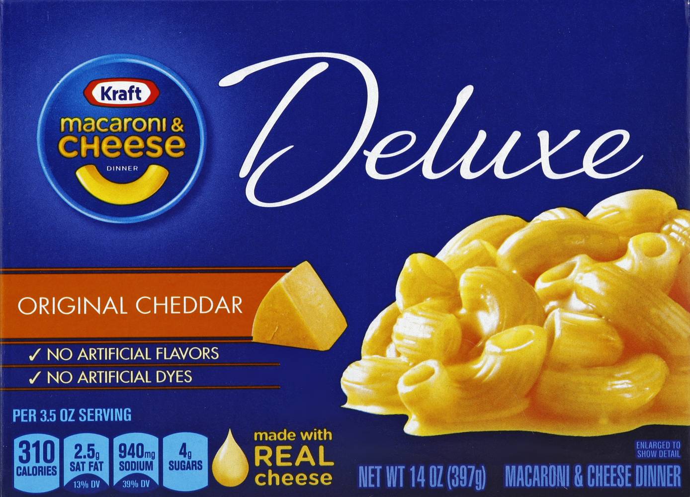 Kraft Deluxe Original Cheddar Macaroni & Cheese (14 oz)