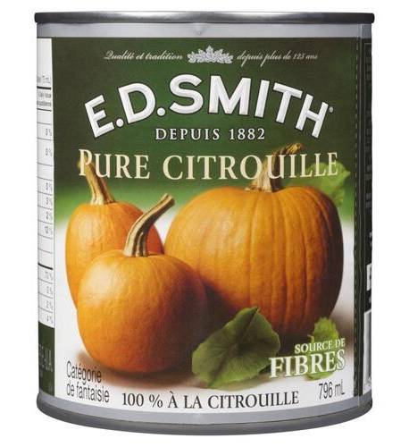 E.d. smith purée de citrouille pure - pure pumpkin puree
