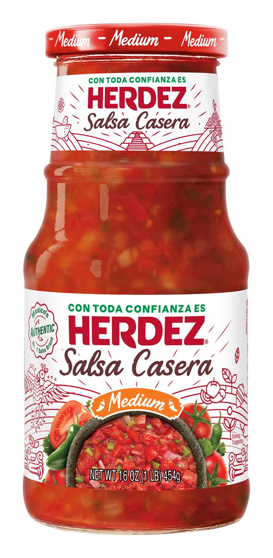 Herdez Medium Salsa Casera (16 oz)