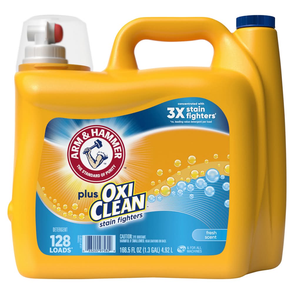 Arm & Hammer Plus OxiClean Detergent, Stain Fighters, Fresh Scent
