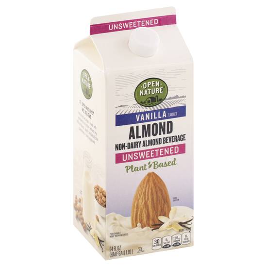 Open Nature Non-Dairy Unsweetened Vanilla Almond (64 fl oz)