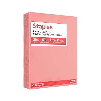 Staples Copy Papers (500 ct) (pastel)