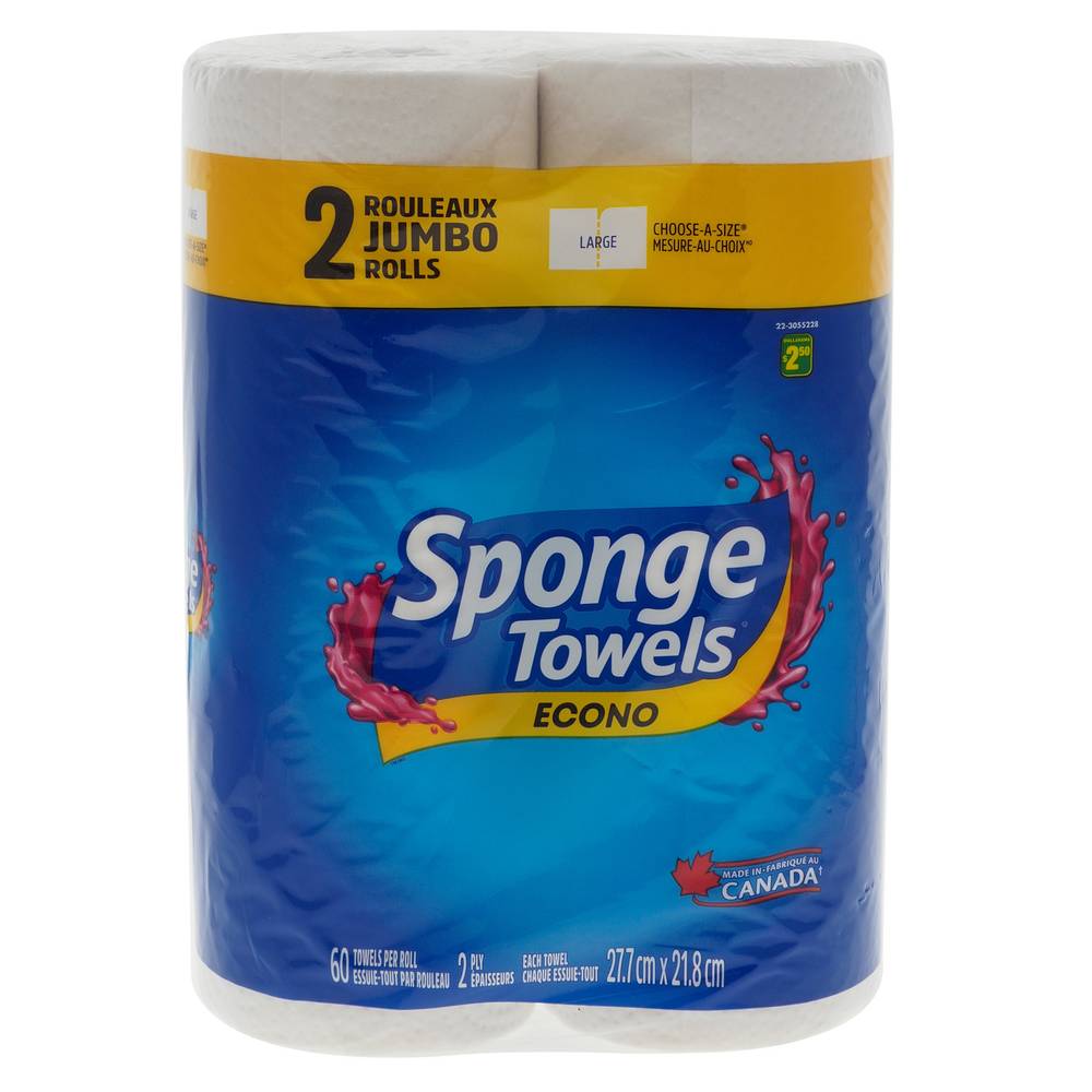 Econo Sponge Paper Towels, 27.7 cm X 21.8 cm (2 ct)