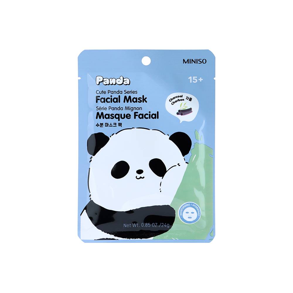 Miniso mascarilla facial hidratante cute panda
