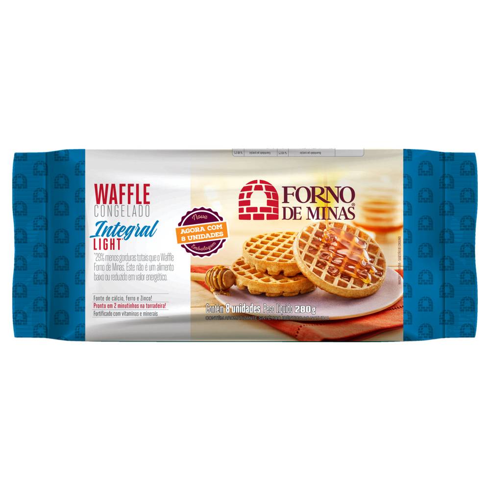 Forno de minas waffle congelado integral light (210 g)