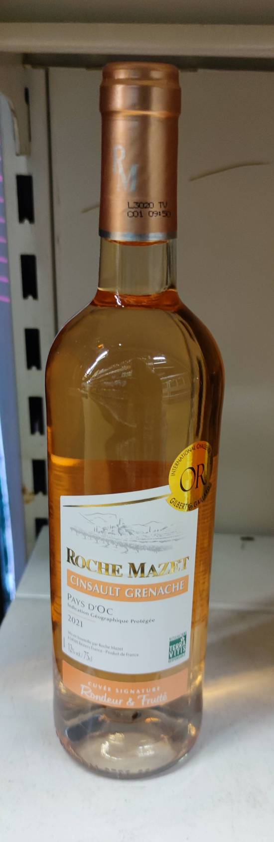 Vin rosé - Rochemazet Cinsault Grenache - 75cl - 12%