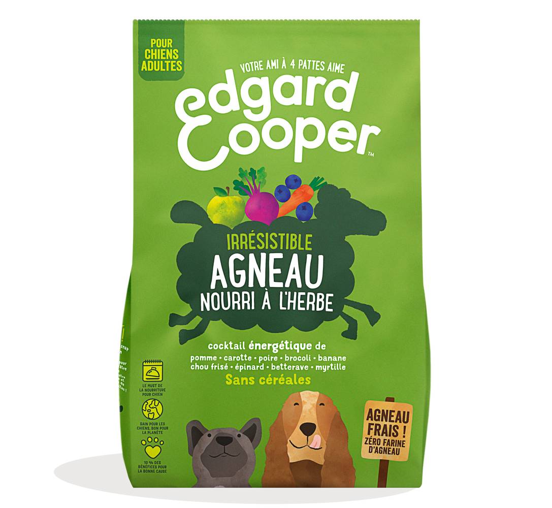 Edgard Cooper - Croquettes naturelles sans cérérales agneau frais