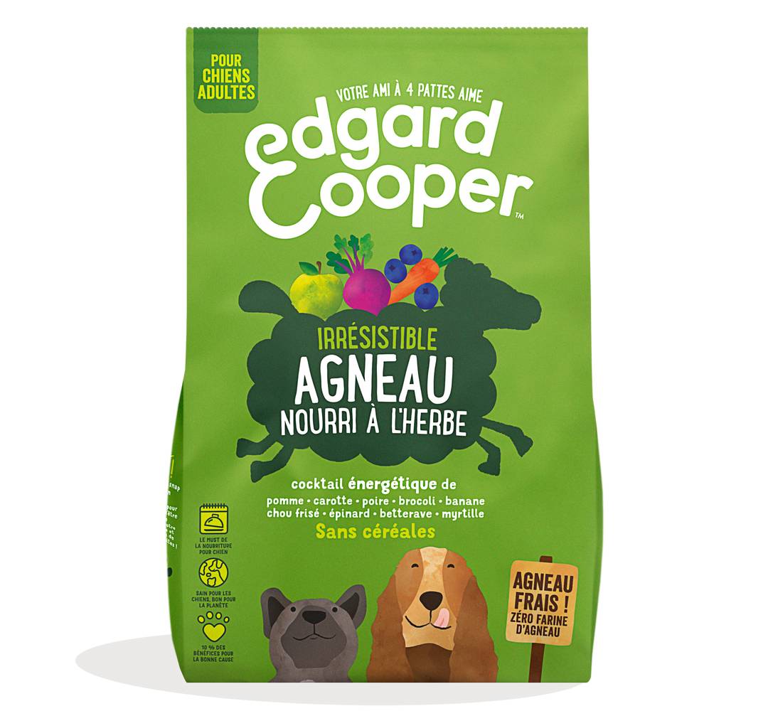 Edgard Cooper - Croquettes naturelles sans cérérales agneau frais (1kg)