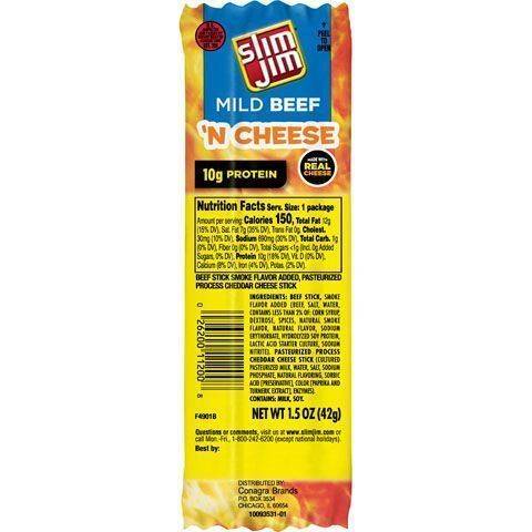 Slim Jim Beef & Cheese Twin Pack 1.5oz