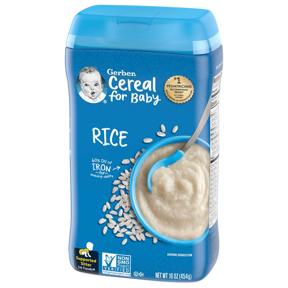 Gerber Cereal For Baby, Rice (1 lbs)